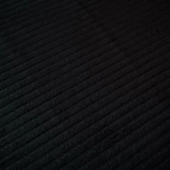 Velours grosses côtes d'ameublement Futé - Noir