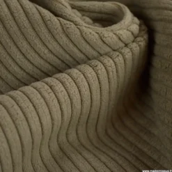 Velours grosses côtes d'ameublement Huggy - taupe