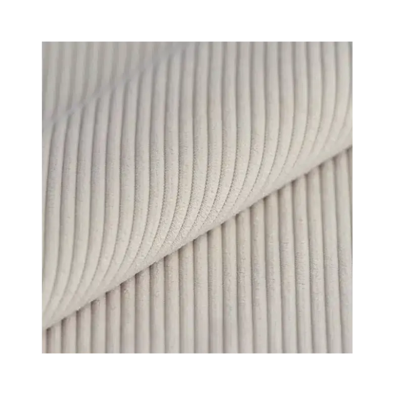 Velours grosses côtes d'ameublement Huggy - Beige