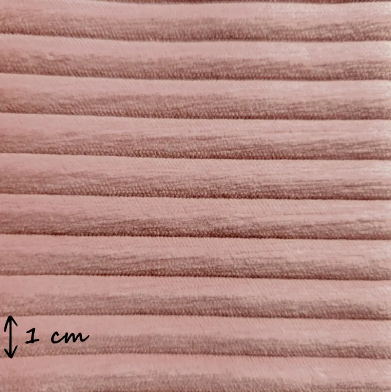 Velours grosses côtes d'ameublement Futé - Bois de Rose