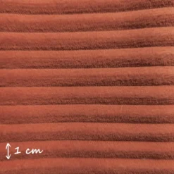 Velours grosses côtes d'ameublement Futé - terracotta