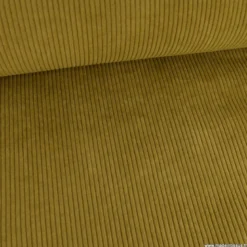 Velours grosses côtes d'ameublement Huggy - Tabac