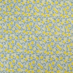 Voile de coton ajouré motif citrons