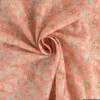 Voile de coton motif fleurs indiennes fond rose - OEKO TEX